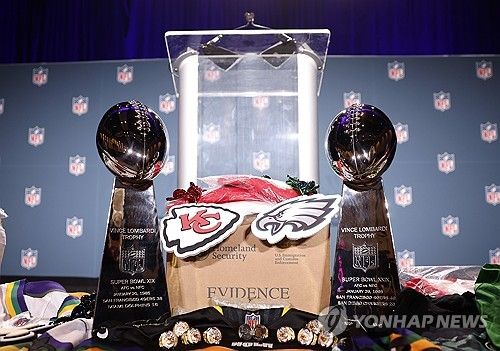 10일 열릴 캔자스시티와 필라델피아의 슈퍼볼