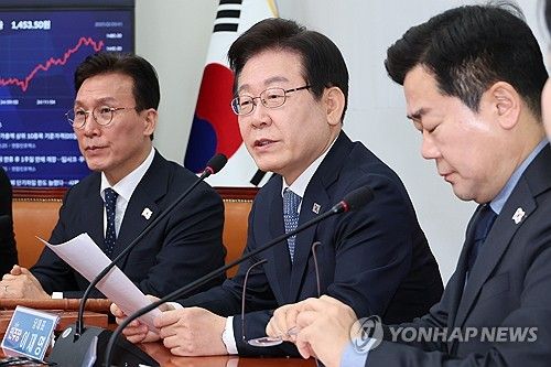 발언하는 이재명 대표