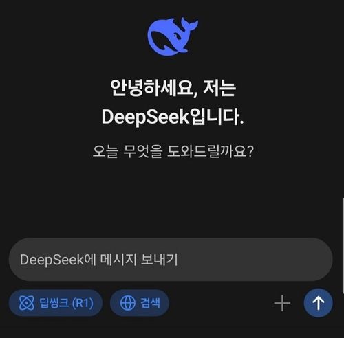 [딥시크-R1 앱 캡처]