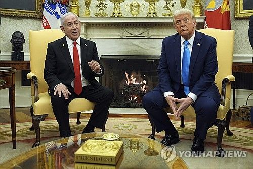 네타냐후 이스라엘 총리와 트럼프 미국 대통령