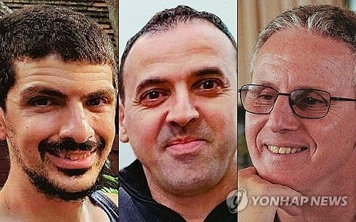 오는 8일 하마스가 석방할 이스라엘 남성 인질 3명