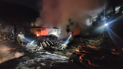 강릉 강동면 목조 주택 화재