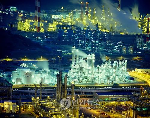 여수국가산단 야경