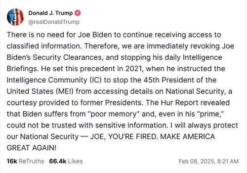 도널드 트럼프 대통령의 트루스소셜