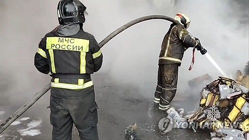 러시아 소방관 화재 진압 모습(사진은 기사와 관련 없음)