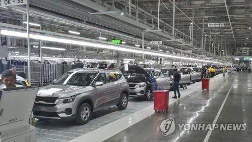 기아 인도 안드라프라데시주 아난타푸르 공장