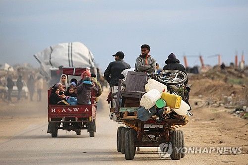 넷자림 회랑 통해 귀환하는 팔레스타인 주민