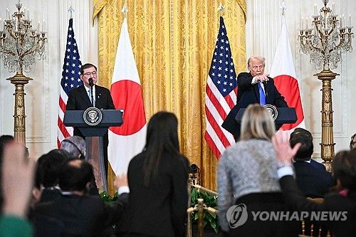 도널드 트럼프 미국 대통령과 이시바 시게루 일본 총리