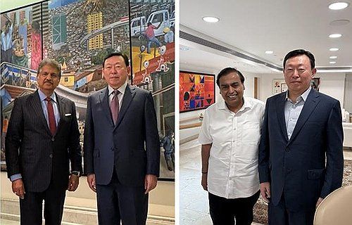 신동빈 회장, 인도 현지 주요그룹 회장 면담
