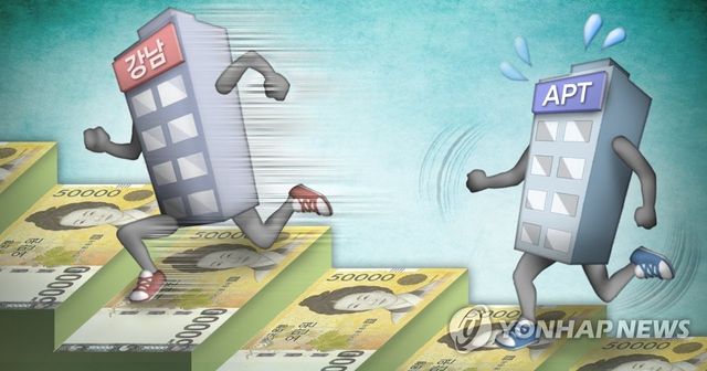 강남권 아파트 가격 상승 (PG)