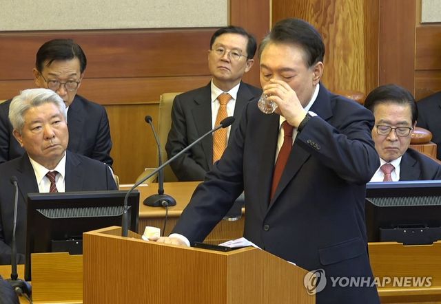 최종 의견 진술하는 윤석열 대통령