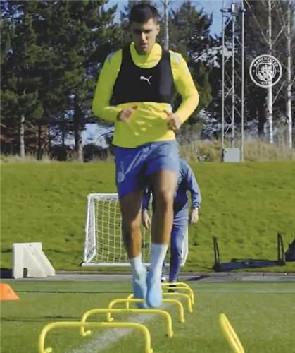 훈련하는 로드리