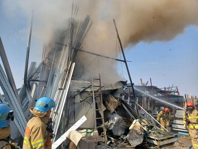 부천 창호 제조공장 화재