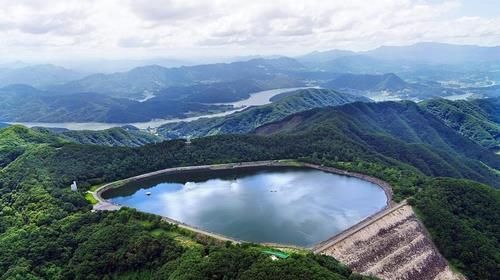 하늘에서 본 가평 호명호수