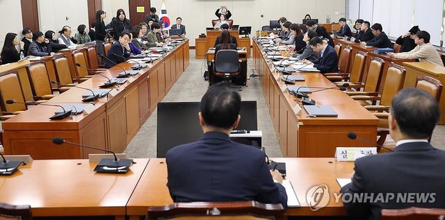 국회 보건복지위 법안심사소위 모습
