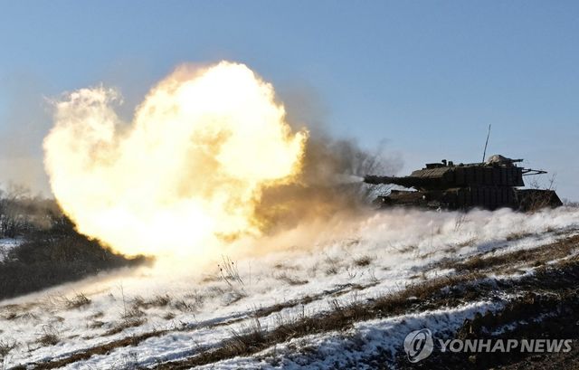 훈련 중인 우크라이나군