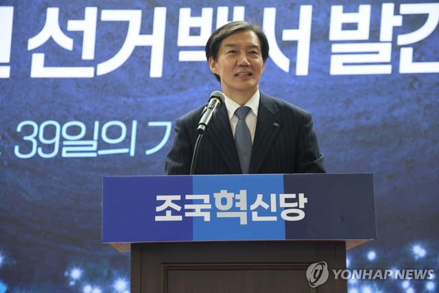 조국혁신당 조국 전 대표