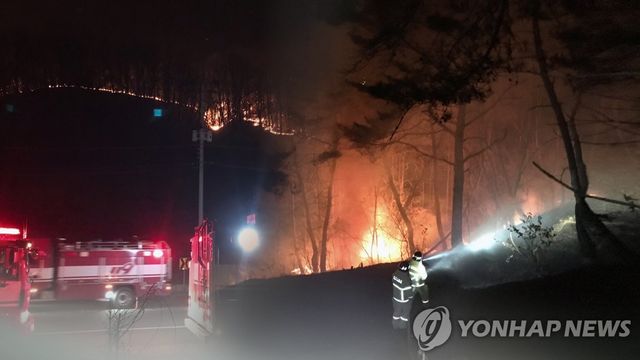 건조한 날씨 속 산불 위험 고조(CG)