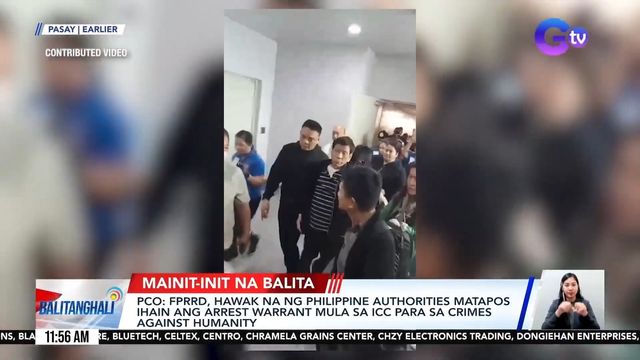 체포되는 두테르테 전 필리핀 대통령