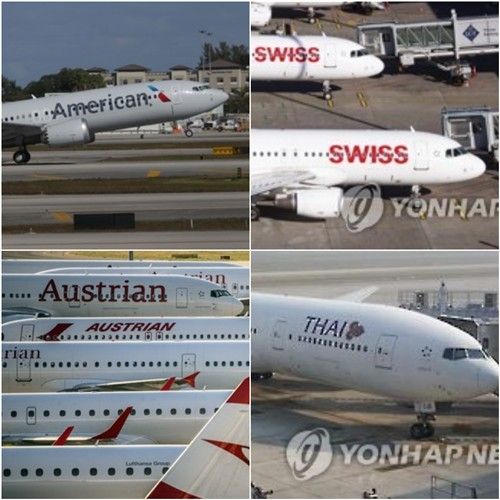 항공기 도장에 국적만을 표시한 글로벌 항공사들 