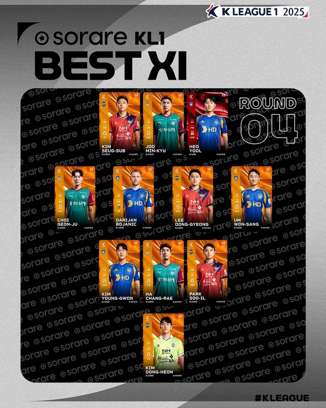 K리그1 2025 4라운드 베스트11.