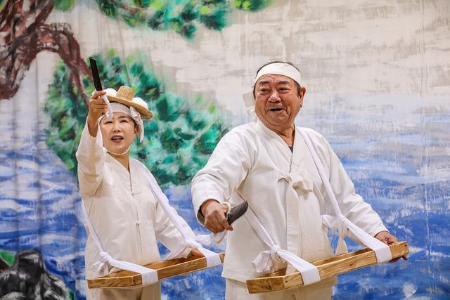 조오환 명창의 엿타령 공연 [사진/백승렬 기자]