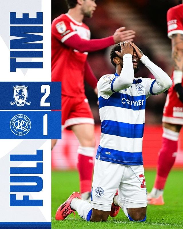 미들즈브러전 1-2 패배 소식을 전한 QPR.