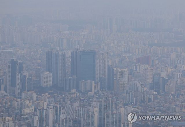 미세먼지에 갇힌 서울