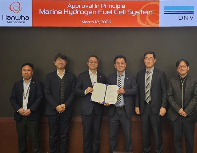 한화에어로스페이스 선박용 수소연료전지 DNY 인증 획득