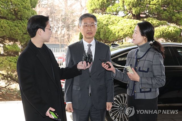 업무복귀하는 최재해 감사원장