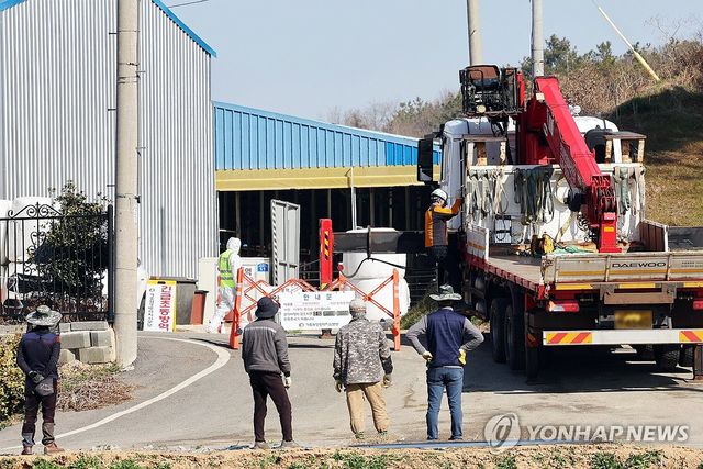 구제역 발생한 전남 영암 한우농장
