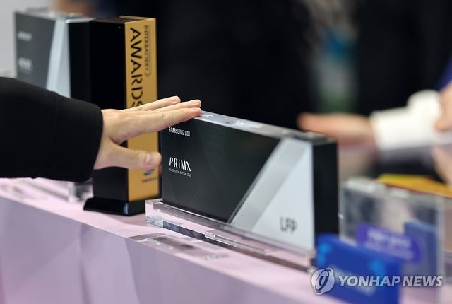 '인터배터리 2025' 전시된 삼성SDI 배터리