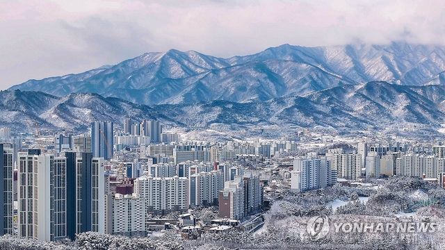 3월의 눈이 선사하는 설경