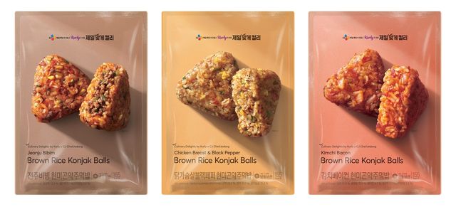 CJ제일제당 '제일맞게컬리 현미곤약' 주먹밥 3종