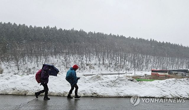 3월, 눈 내리는 강원도