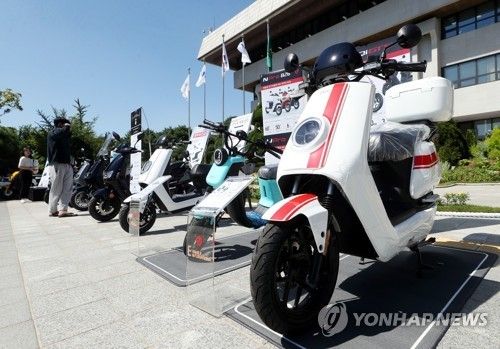 전기 이륜차. [연합뉴스 자료사진]