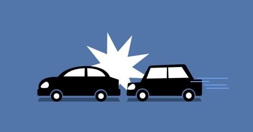 승용차 추돌 사고