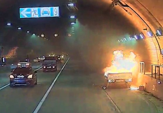 인천북항터널 화재 현장