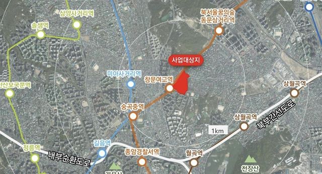 장위12구역 도심복합사업 위치 