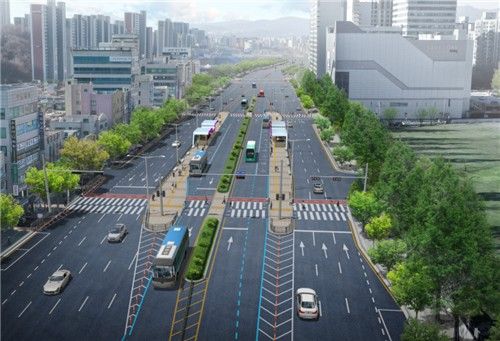 BRT 전용차로 조감도