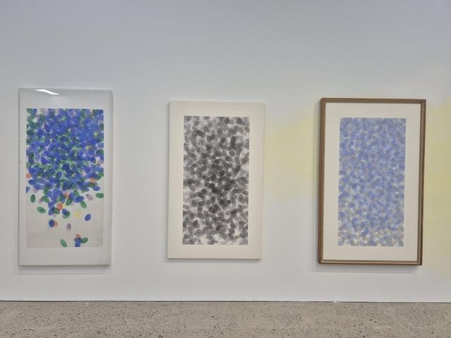 국립현대미술관 청주관 '수채: 물을 그리다'전에서 소개되는 곽인식의 작품들[사진 황희경]