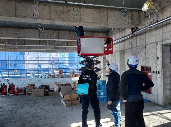 건설현장 관계인 교육 모습