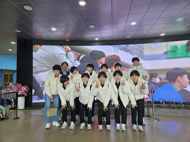  전주 성심여고 배드민턴 선수들