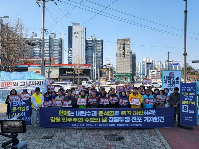 윤석열 대통령 파면 촉구 기자회견