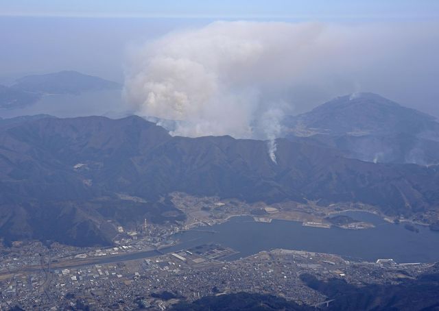 이와테현 오후나토시 산불