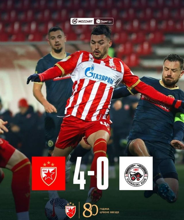 4-0 대승을 거둔 즈베즈다