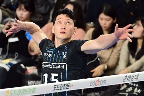 은퇴 경기에 나선 현대캐피탈 문성민