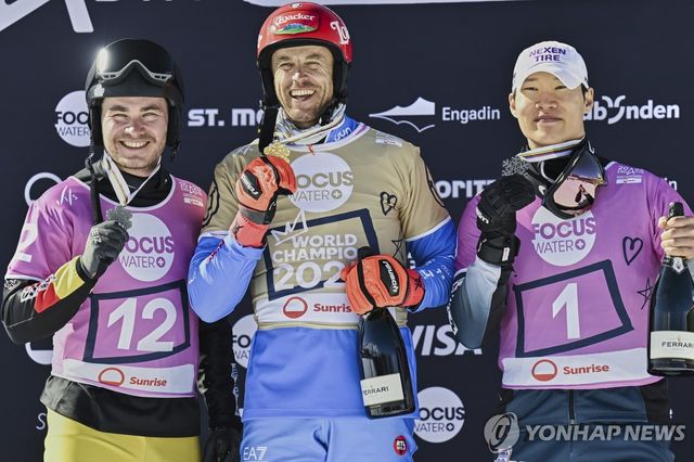 왼쪽부터 바우마이스터, 피슈날러, 이상호. 