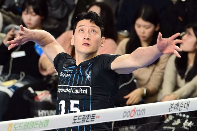 은퇴 경기에 나선 현대캐피탈 문성민