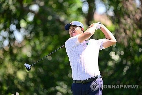 안병훈의 티샷.